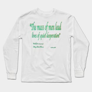 Walden Pond quote Long Sleeve T-Shirt